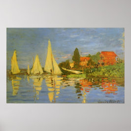 Regatta in Argenteuil door Claude Monet Poster