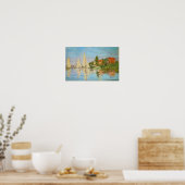 Regatta in Argenteuil door Claude Monet Poster (Keuken)