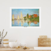 Regatta in Argenteuil door Claude Monet Poster (Keuken)