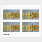 Regatta in Argenteuil door Claude Monet Rechthoekige Sticker (Vel)