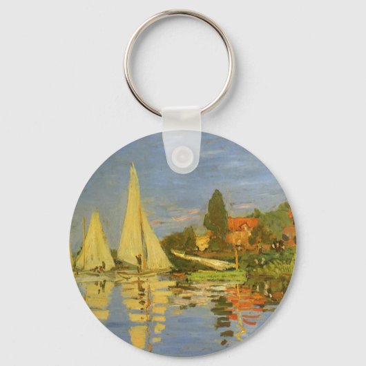 Regatta in Argenteuil door Claude Monet Sleutelhanger (Voorkant)