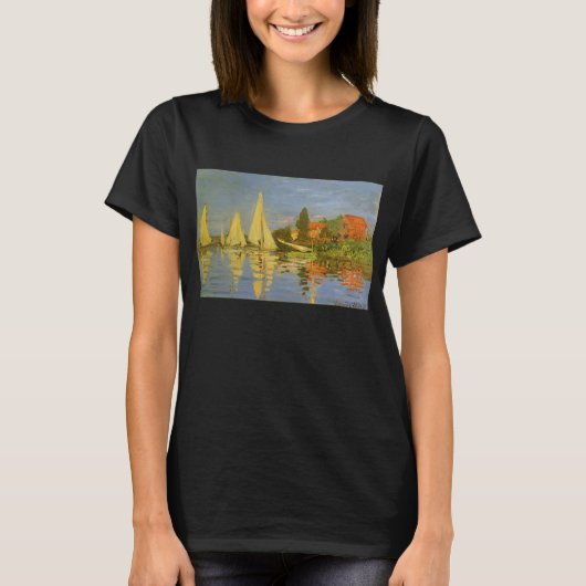 Regatta in Argenteuil door Claude Monet T-shirt (Voorkant)