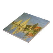 Regatta in Argenteuil door Claude Monet Tegeltje (Zijkant)