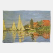Regatta in Argenteuil door Claude Monet Theedoek (Horizontaal)