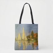 Regatta in Argenteuil door Claude Monet Tote Bag (Voorkant)