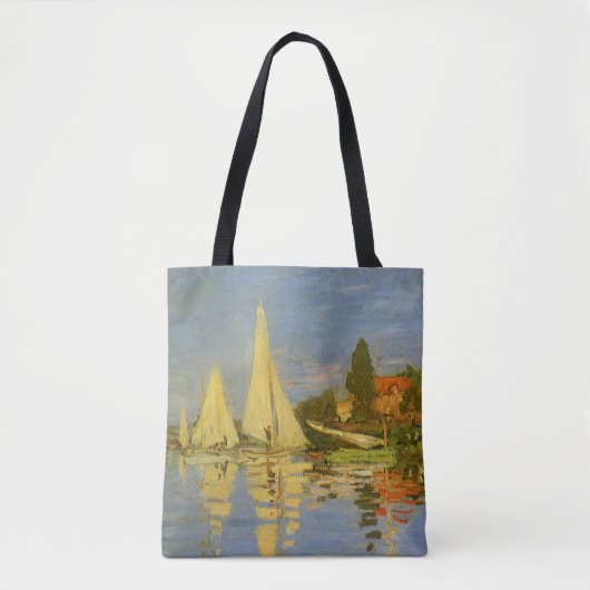 Regatta in Argenteuil door Claude Monet Tote Bag (Voorkant)