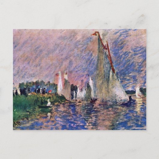 Regatta in Argenteuil door Pierre-Auguste Renoir Briefkaart (Voorkant)