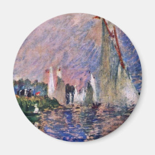 Regatta in Argenteuil door Pierre-Auguste Renoir Magneet
