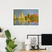 Regatta in Argenteuil van Claude Monet Poster (Thuiskantoor)