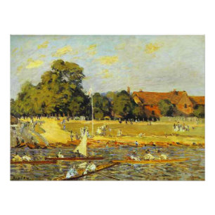 Regatta in Hampton Court Alfred Sisley Poster