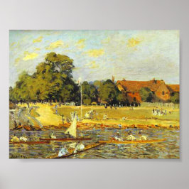 Regatta in Hampton Court Alfred Sisley Poster