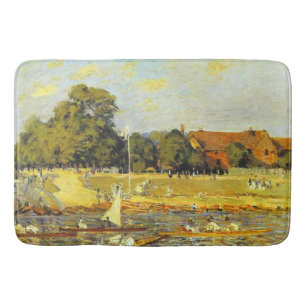 Regatta in Hampton Court Alfred Sisley Poster Badmat