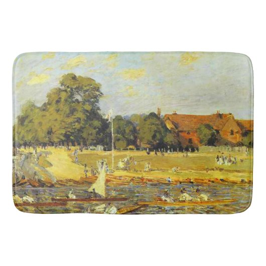 Regatta in Hampton Court Alfred Sisley Poster Badmat (Voorkant)