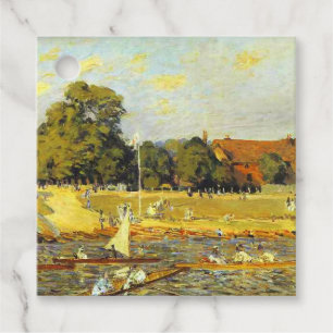Regatta in Hampton Court Alfred Sisley Poster Bedankjes Labels