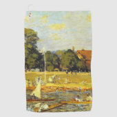 Regatta in Hampton Court Alfred Sisley Poster Golfhanddoek (Voorkant)