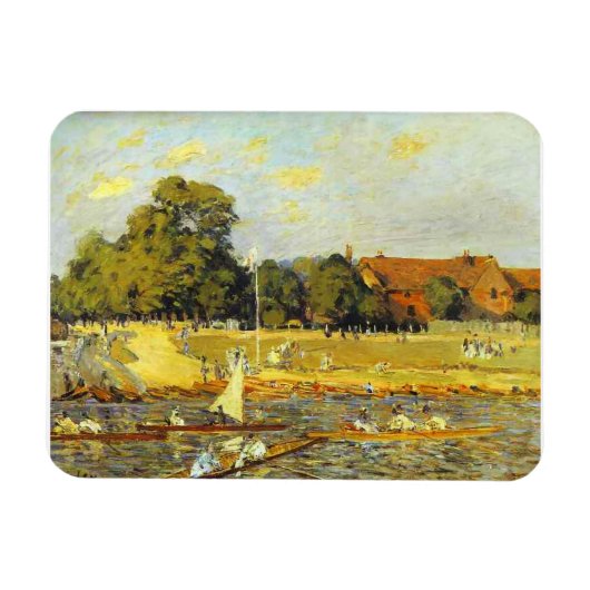 Regatta in Hampton Court Alfred Sisley Poster Magneet (Horizontaal)