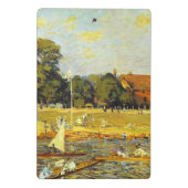Regatta in Hampton Court Alfred Sisley Poster Mini Klembord (Achterkant)
