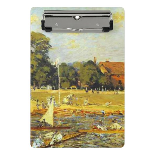 Regatta in Hampton Court Alfred Sisley Poster Mini Klembord (Voorkant)