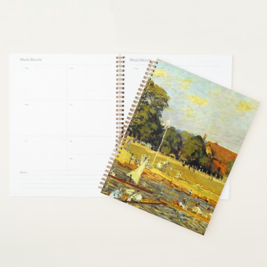 Regatta in Hampton Court Alfred Sisley Poster Planner (Display)