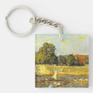 Regatta in Hampton Court Alfred Sisley Poster Sleutelhanger