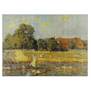 Regatta in Hampton Court Alfred Sisley Poster Snijplank