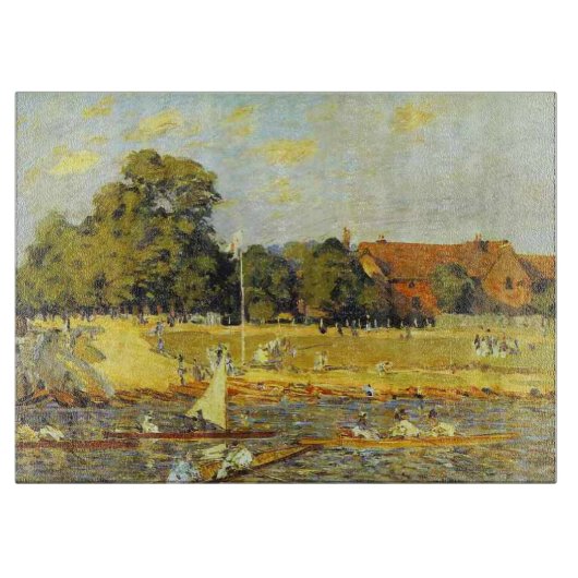 Regatta in Hampton Court Alfred Sisley Poster Snijplank (Voorkant)