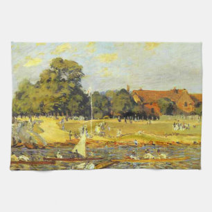 Regatta in Hampton Court Alfred Sisley Poster Theedoek