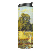 Regatta in Hampton Court Alfred Sisley Poster Thermosbeker (Gedraaid links)