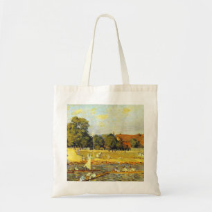 Regatta in Hampton Court Alfred Sisley Poster Tote Bag