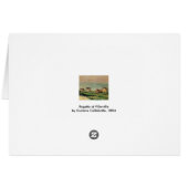 Regatta in Villerville door Gustave Caillebotte (Achterkant Horizontaal)