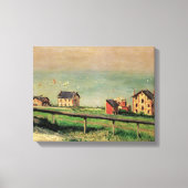 Regatta in Villerville door Gustave Caillebotte Canvas Afdruk (Voorkant)