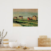 Regatta in Villerville door Gustave Caillebotte Poster (Keuken)