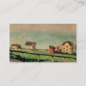 Regatta in Villerville door Gustave Caillebotte Visitekaartje (Achterkant)