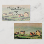 Regatta in Villerville door Gustave Caillebotte Visitekaartje (Voorkant / Achterkant)