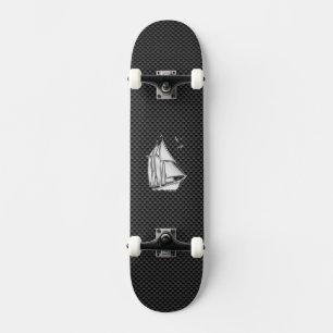 Regatta Sailboat on Carbon Fiber Style Persoonlijk Skateboard