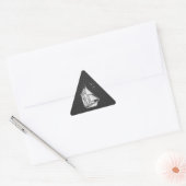 Regatta Sailboat on Carbon Fiber Style Sticker (Envelop)