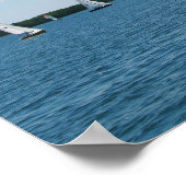 Regatta Sale Boot Scene Foto Muur Kunst Poster (Hoek)