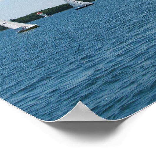 Regatta Sale Boot Scene Foto Muur Kunst Poster (Hoek)