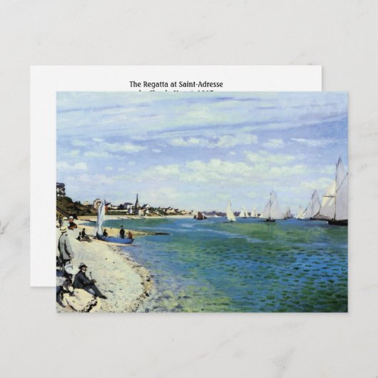 Regatta te Saint-Adresse Briefkaart (Voorkant / Achterkant)
