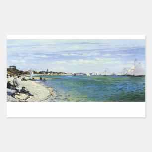 Regatta te Saint-Adresse Rechthoekige Sticker