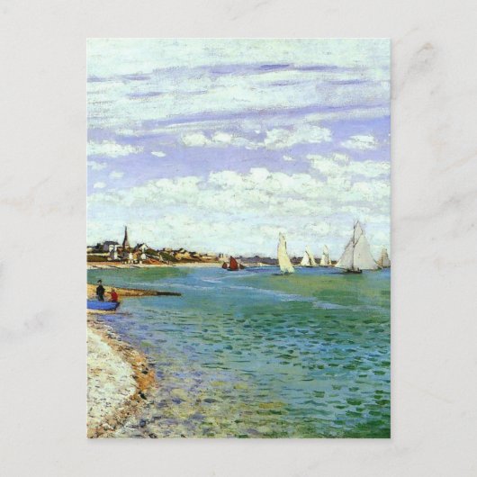 Regatta te Sainte-Adresse door Claude Monet Briefkaart (Voorkant)