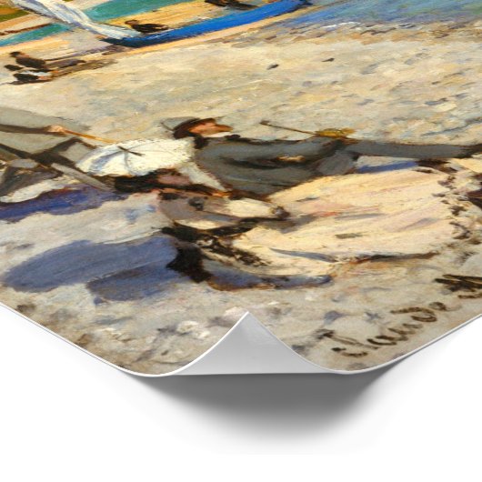 Regatta te Sainte-Adresse, Monet Poster (Hoek)