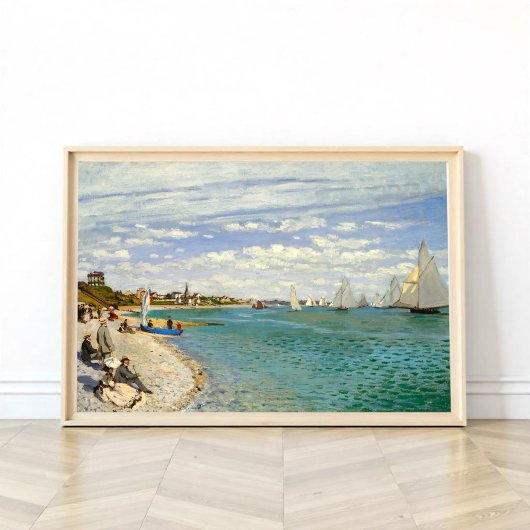 Regatta te Sainte-Adresse, Monet Poster