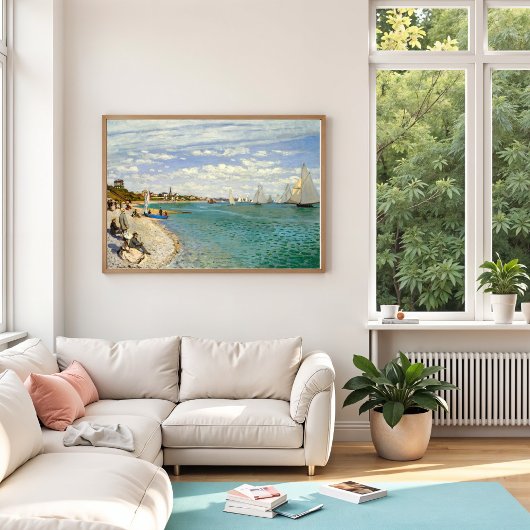 Regatta te Sainte-Adresse, Monet Poster