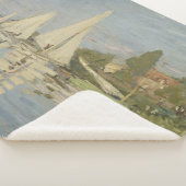 Regattas at Argenteuil, OIl Painting, Claude Monet Sherpa Deken (3/4)