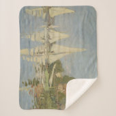 Regattas at Argenteuil, OIl Painting, Claude Monet Sherpa Deken (Voorkant)