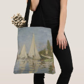 Regattas at Argenteuil, OIl Painting, Claude Monet Tote Bag (Dichtbij)
