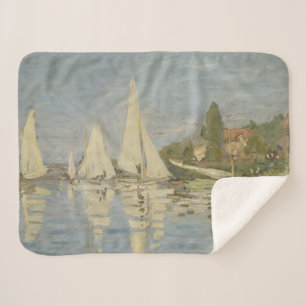 Regatta's bij Argenteuil, Olie Schilderij, Claude Sherpa Deken