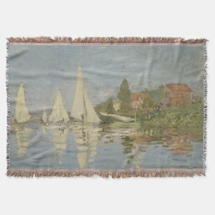 Regatta's bij Argenteuil, Olieverfschilderij, Clau Deken