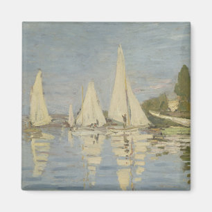 Regatta's bij Argenteuil, Olieverfschilderij, Clau Magneet